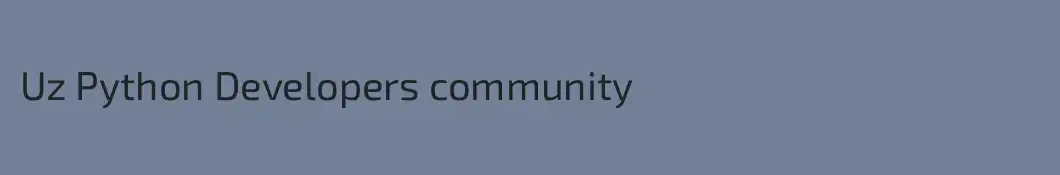 Uz Python Developers community